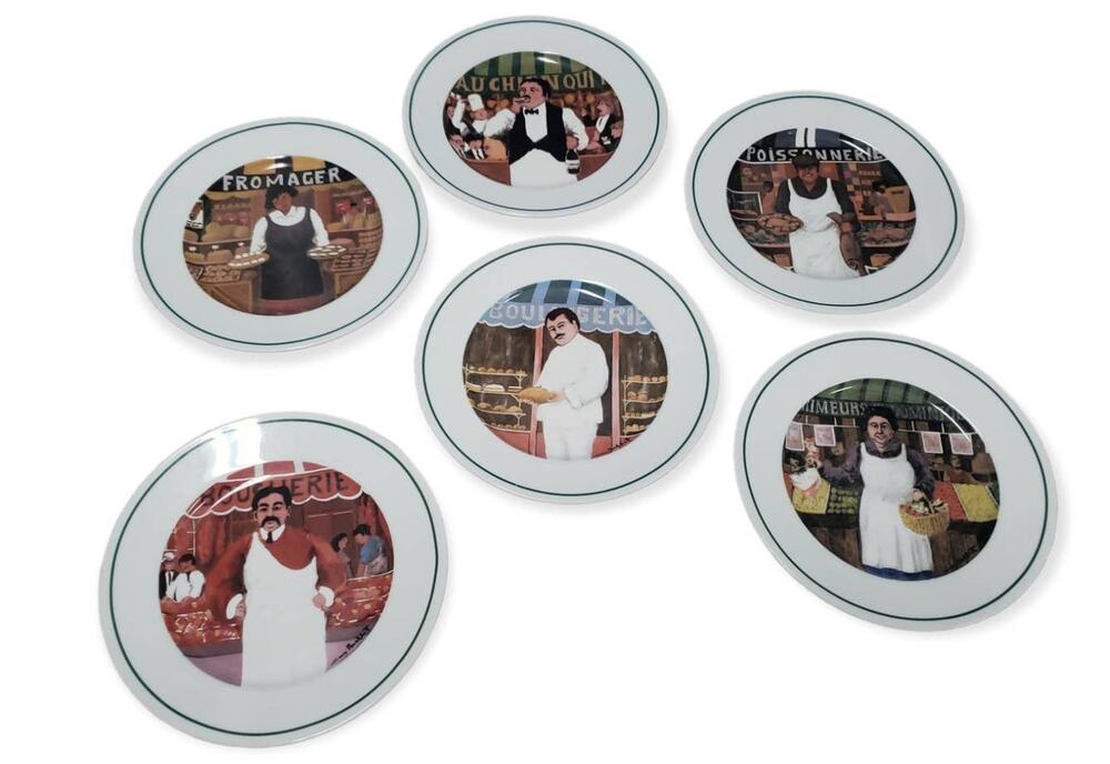 L'etalage Collection THE SHOPKEEPERS Salad Plate Collector Home Kitchen Decor